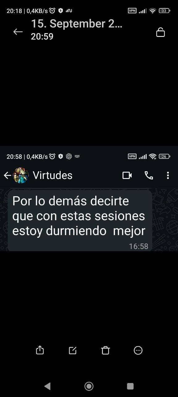 WhatsApp‑Feedback: Ich schlafe besser.